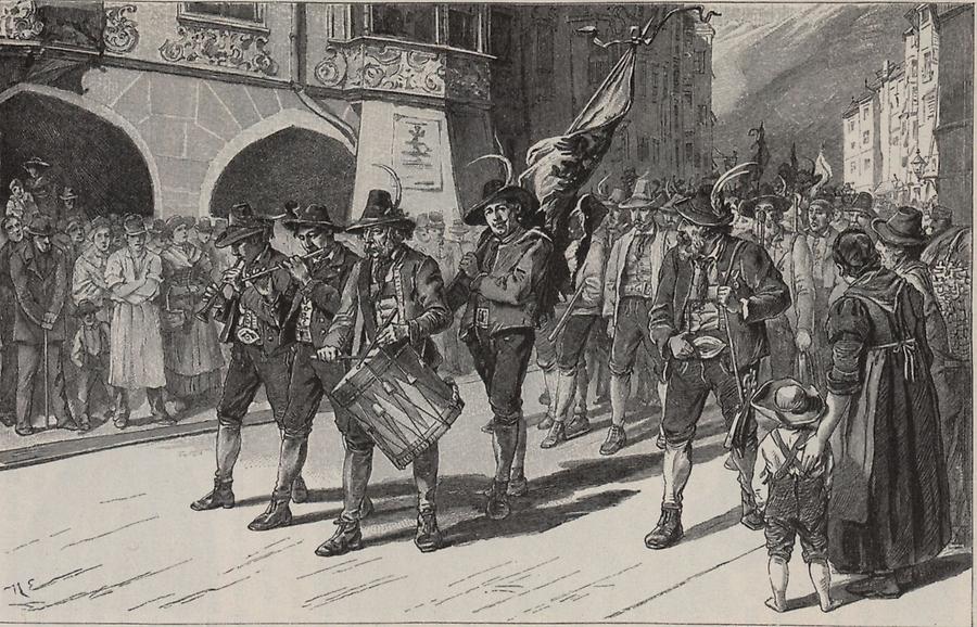 Illustration Schützenfestzug