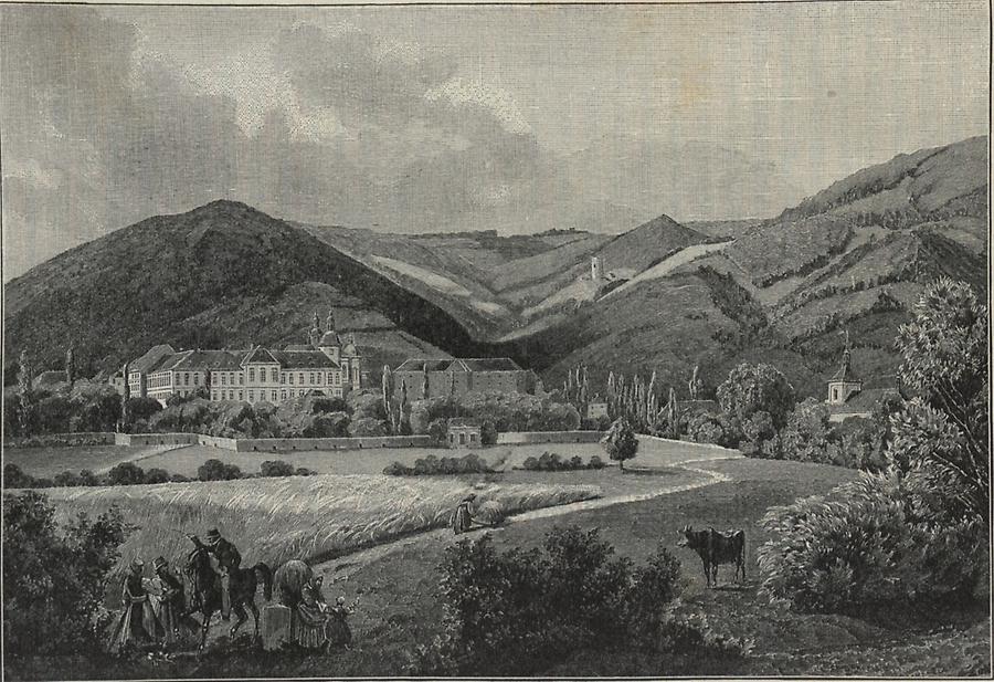 Illustration Stift Ossegg (1849)