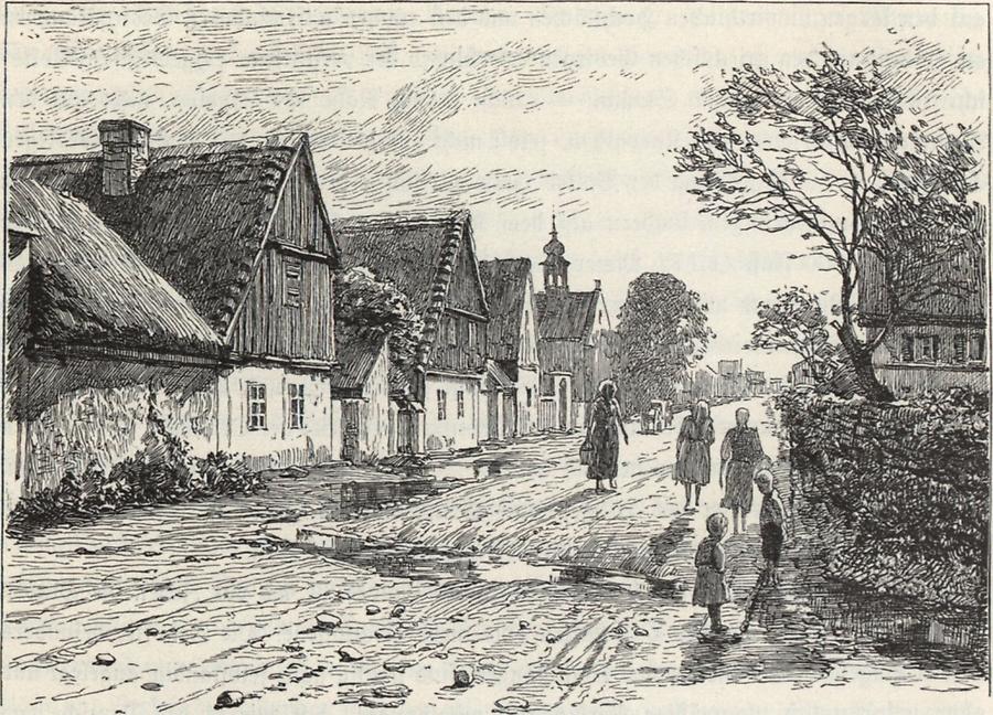 Illustration Dorfanlage von Brunnersdorf
