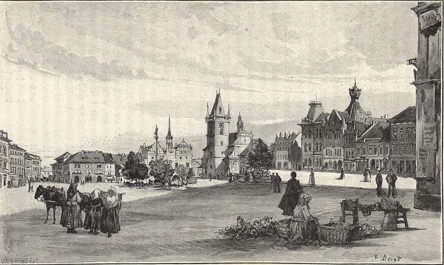 Illustration Ringplatz von Leitmeritz