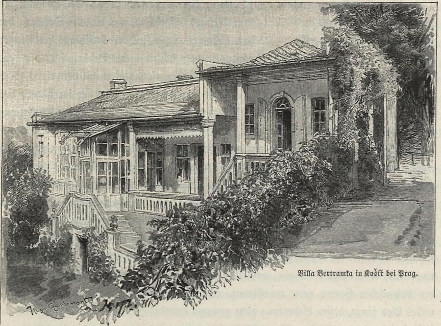 Illustration Villa Bertramka in Kosic
