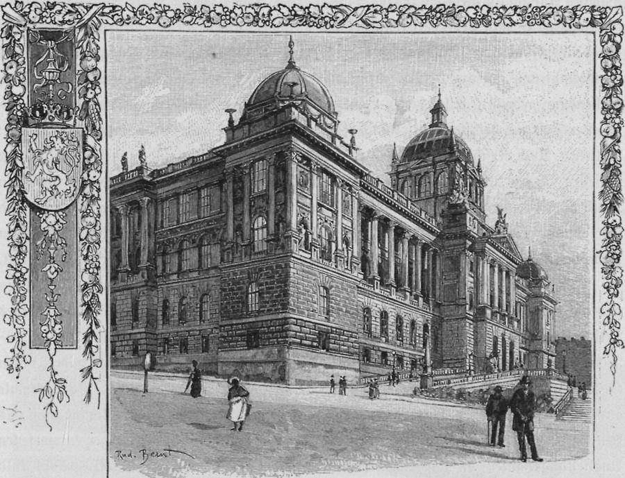 Illustration Nationalmuseum in Prag