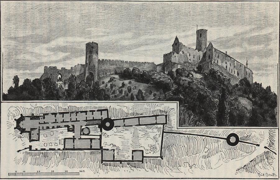 Illustration Burg Bösig