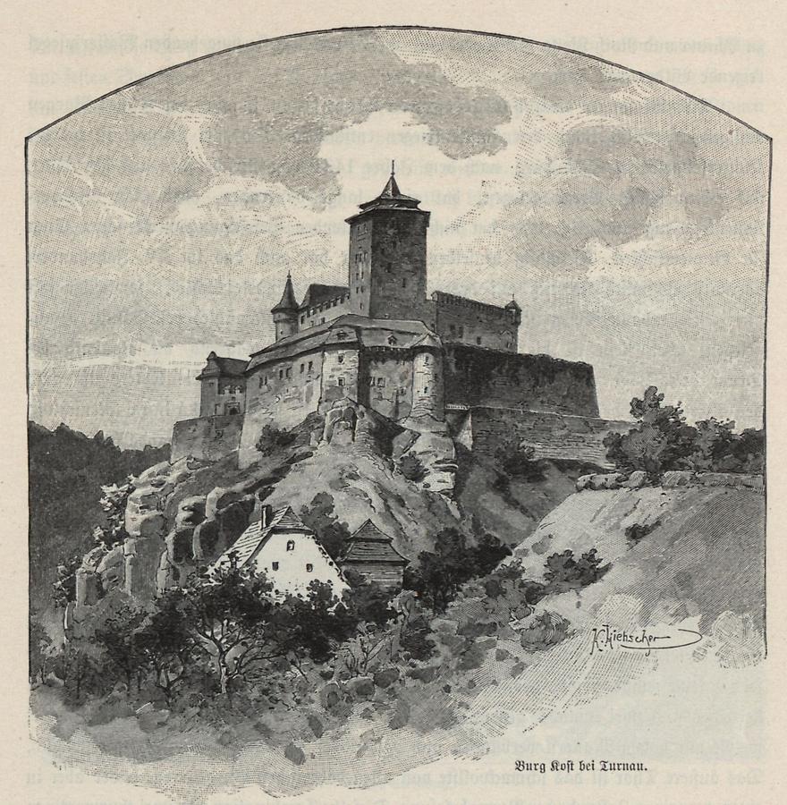 Illustration Burg Kost bei Turnau