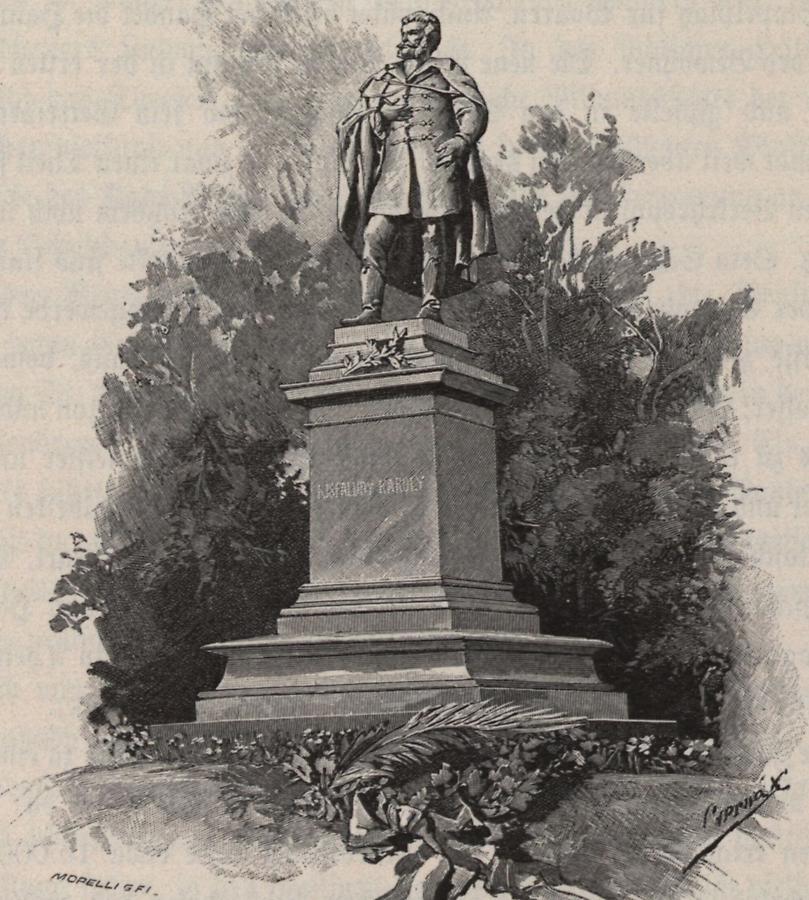 Illustration Karl Kisfaludy&#39;s Denkmal