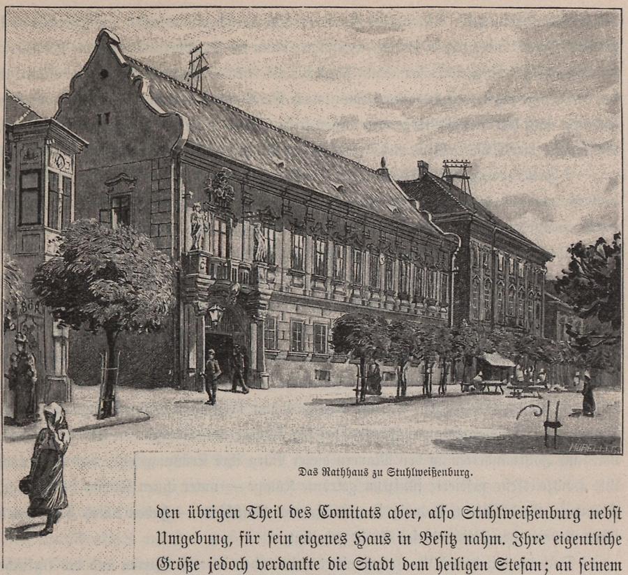 Illustration Rathaus zu Stuhlweißenburg