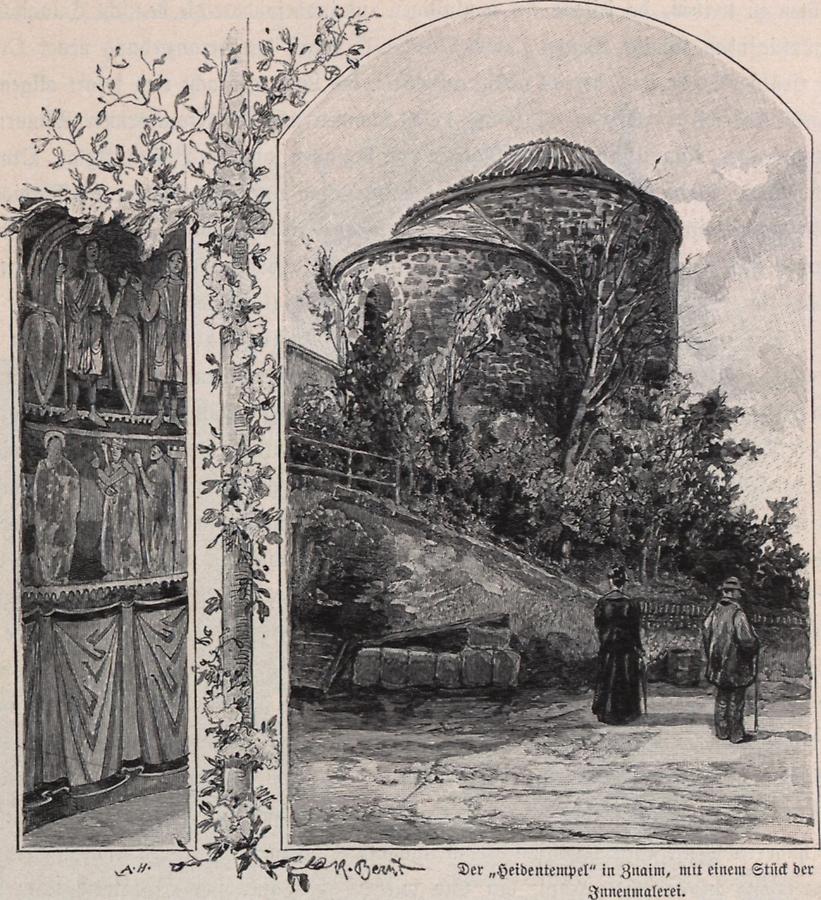 Illustration Heidentempel in Znaim