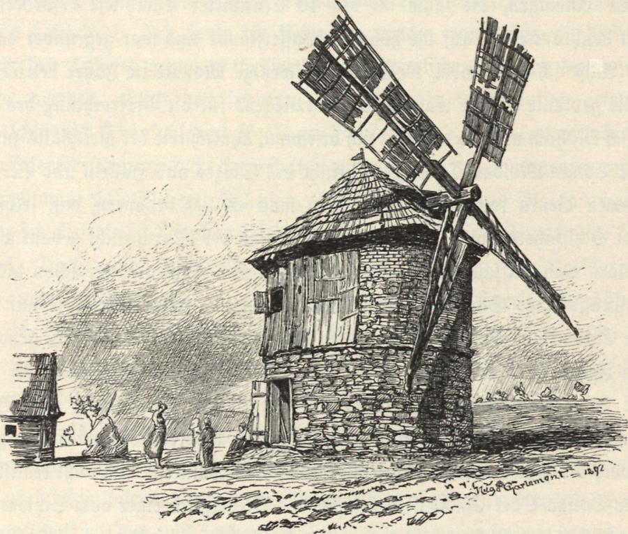 Illustration Windmühle bei Holeschau