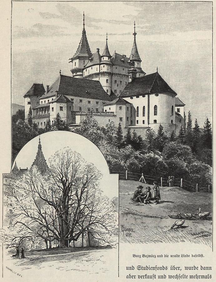 Illustration Burg Bajmocz