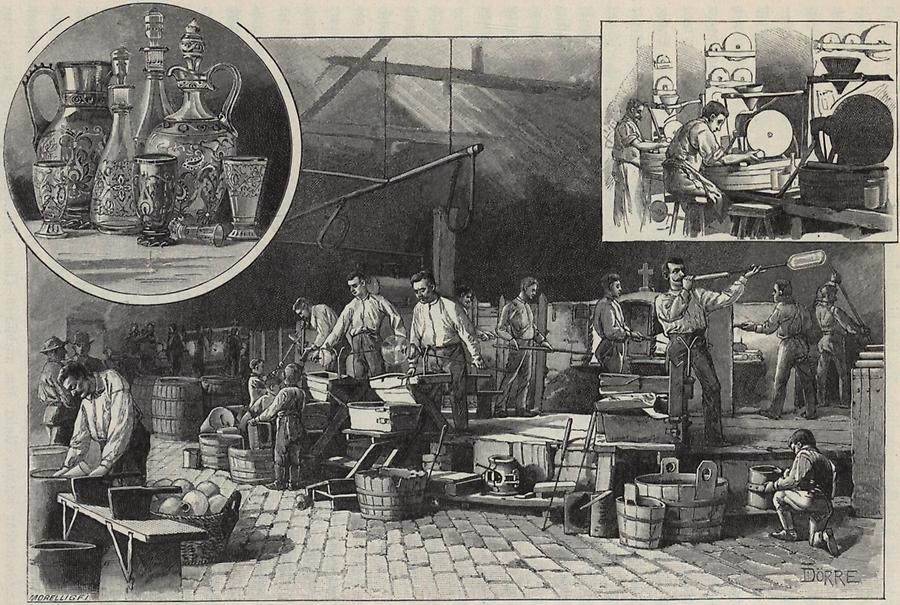 Illustration Glasfabrik in Zay-Ugrocz