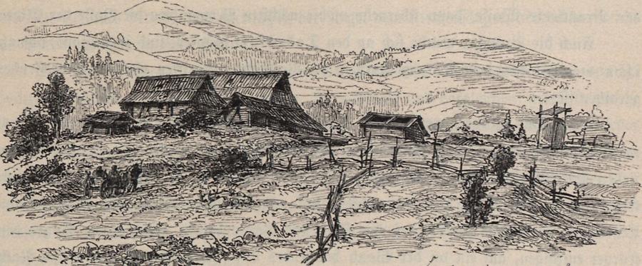Illustration Huzulenhütte in Jawornik