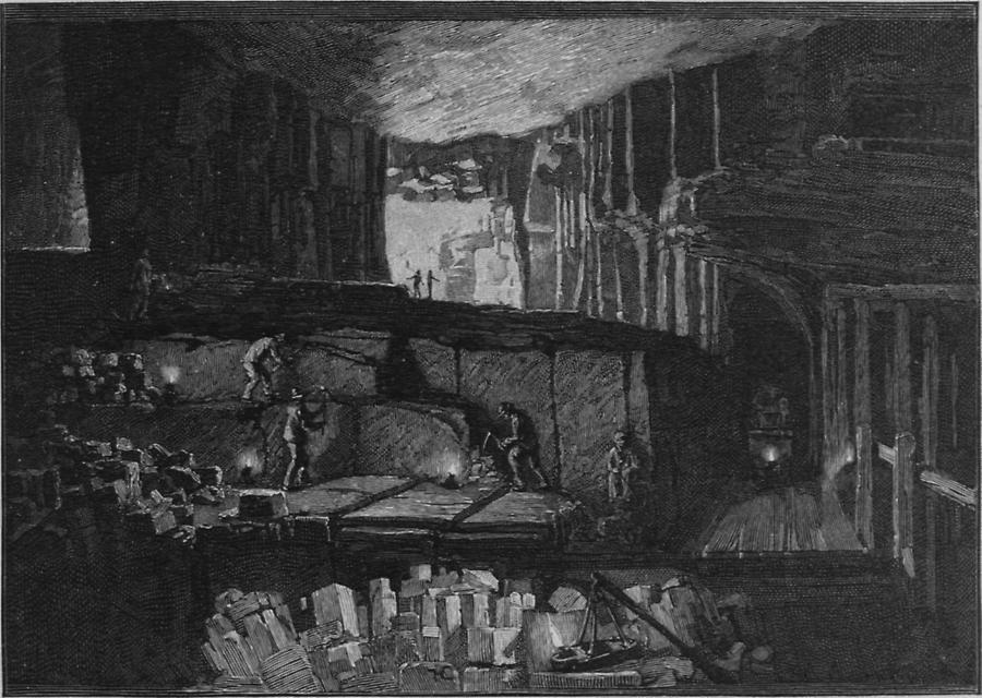 Illustration Steinsalzgrube von Wieliczka