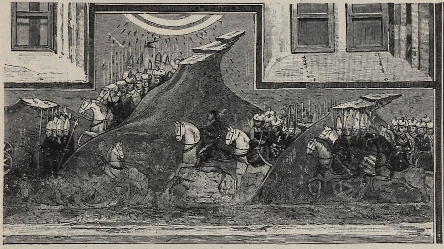 Illustration Belagerung von Konstantinopel
