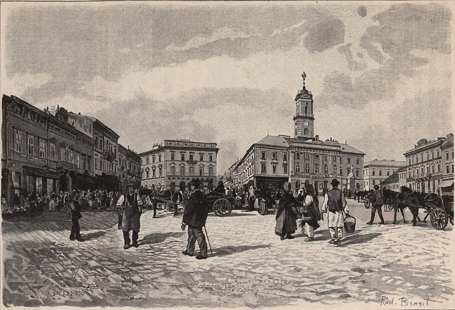 Illustration Rathausplatz Czernowitz