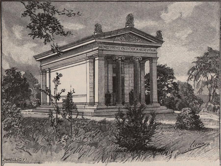 Illustration Ehrentempel Franz Kazinczys