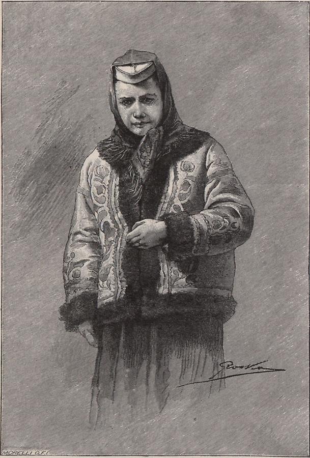 Illustration Junge Frau von Hidegpatak