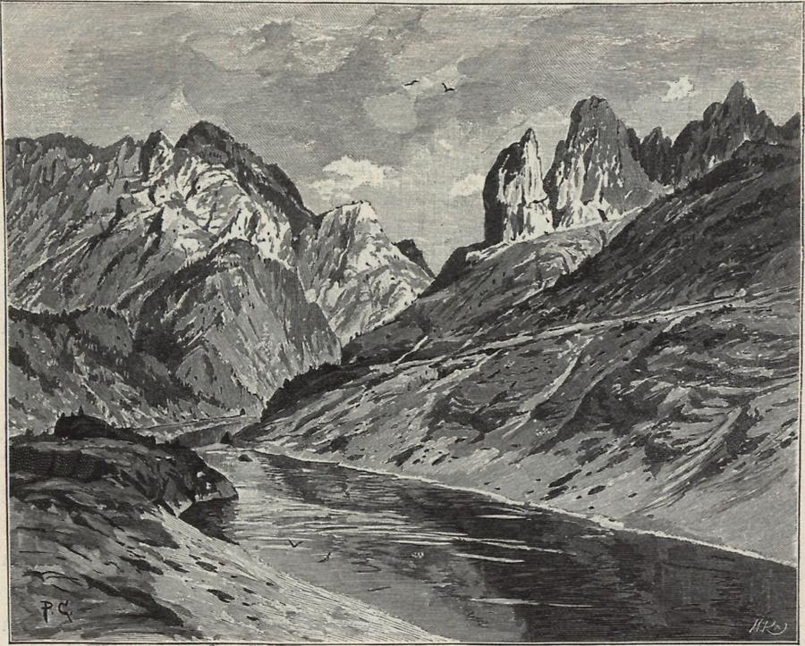 Illustration Narentatal bei Jablanica