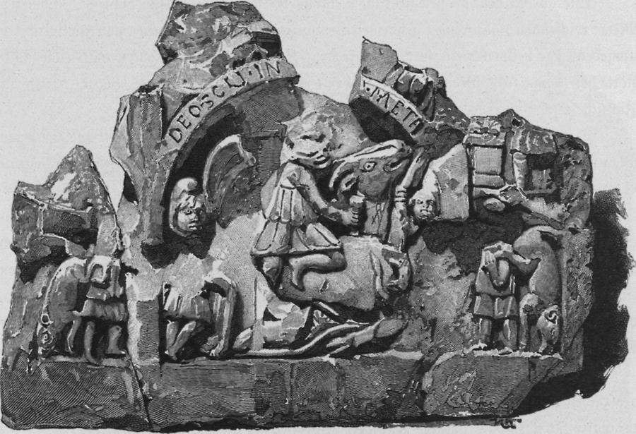 Illustration Mithrasrelief aus Konjica