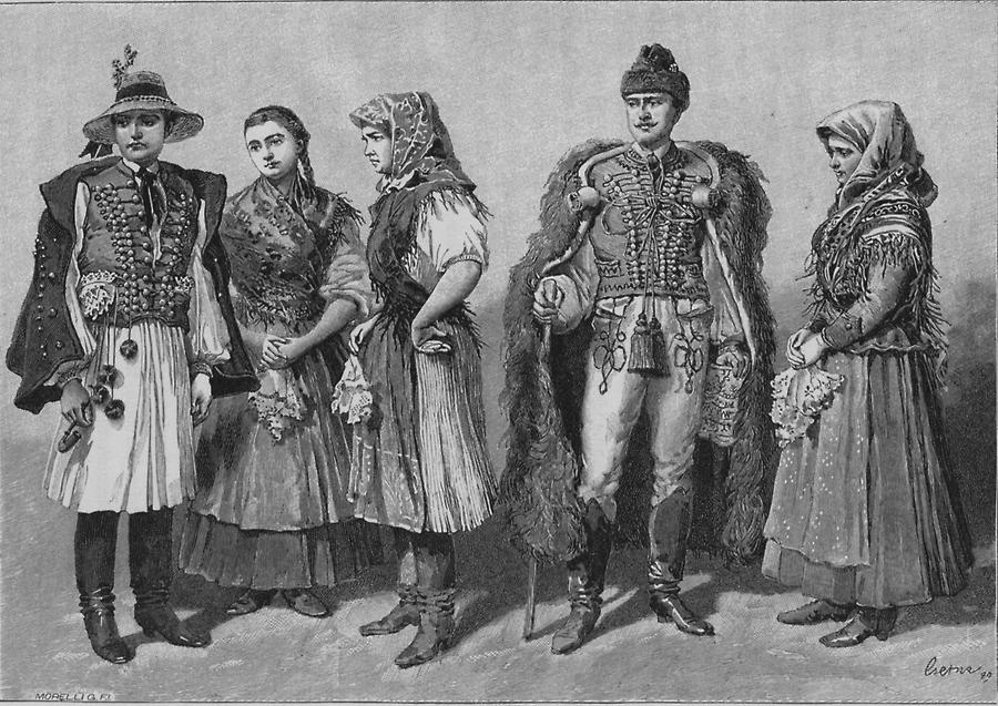 Illustration Szilagysager Volkstracht