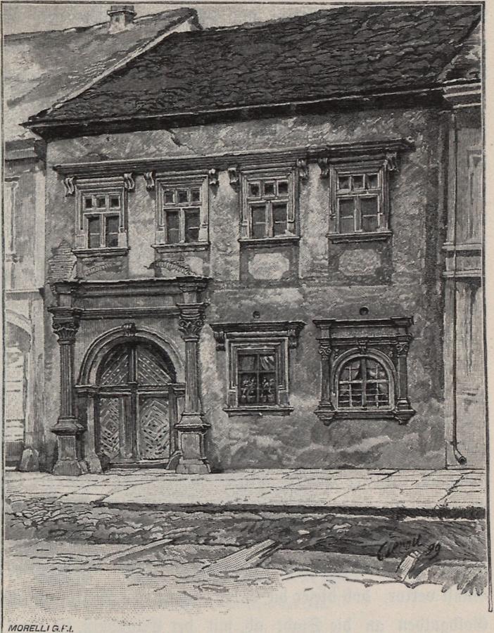 Illustration Beutlergasse zu Bistritz