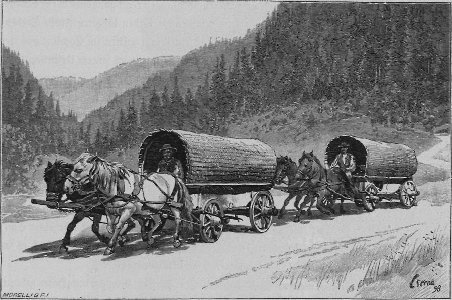 Illustration Mineralwasser-Transport