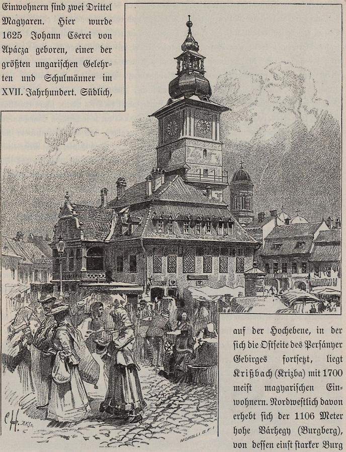 Illustration Rathaus zu Kronstadt