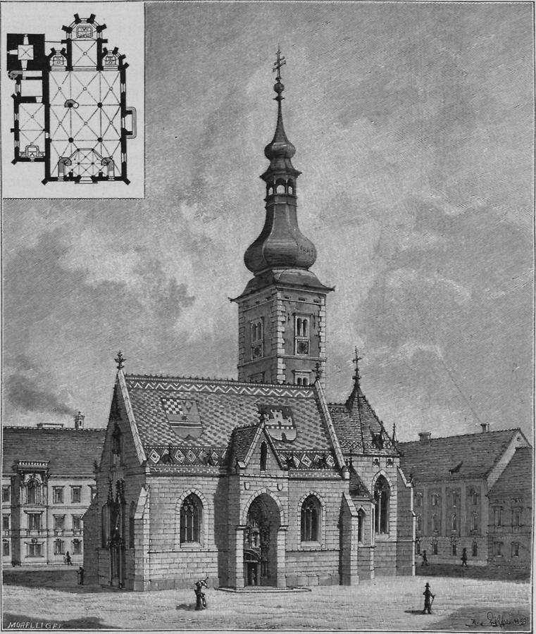 Illustration Pfarrkirche in Agram
