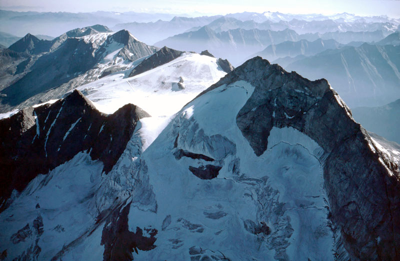 Zillertaler Alpen, Olperer, gefrorene Wand