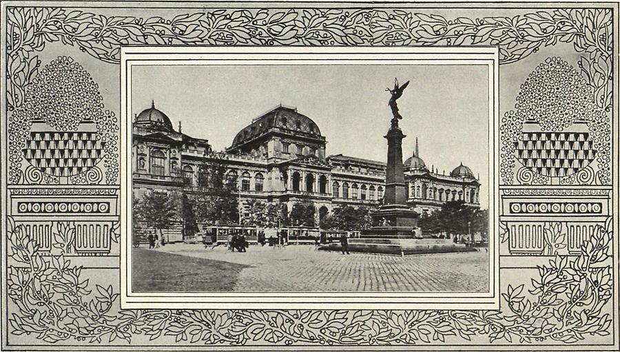 Illustration Universität und Liebenberg-Denkmal in Wien