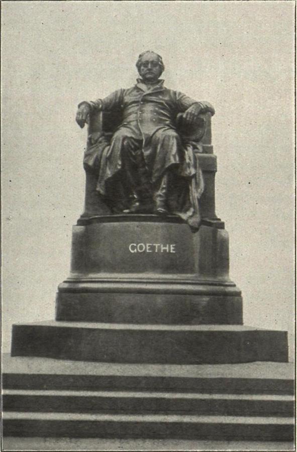 Illustration Goethedenkmal in Wien von Hellmer