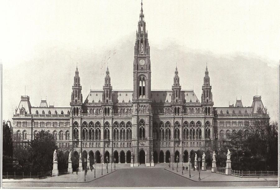 Illustration Wiener Neues Rathaus (Hauptansicht von der Ringstraße)