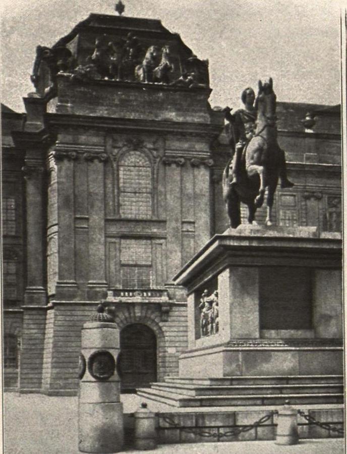 Illustration Denkmal Kaiser Josefs II und Hofbibliothek