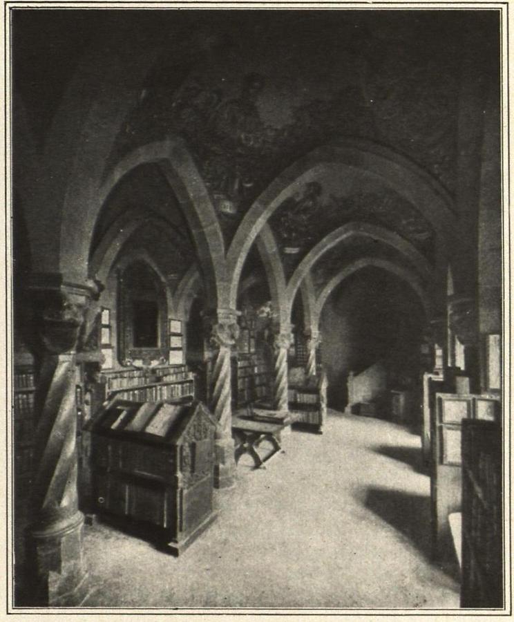 Illustration Bücherei auf Burg Kreuzenstein