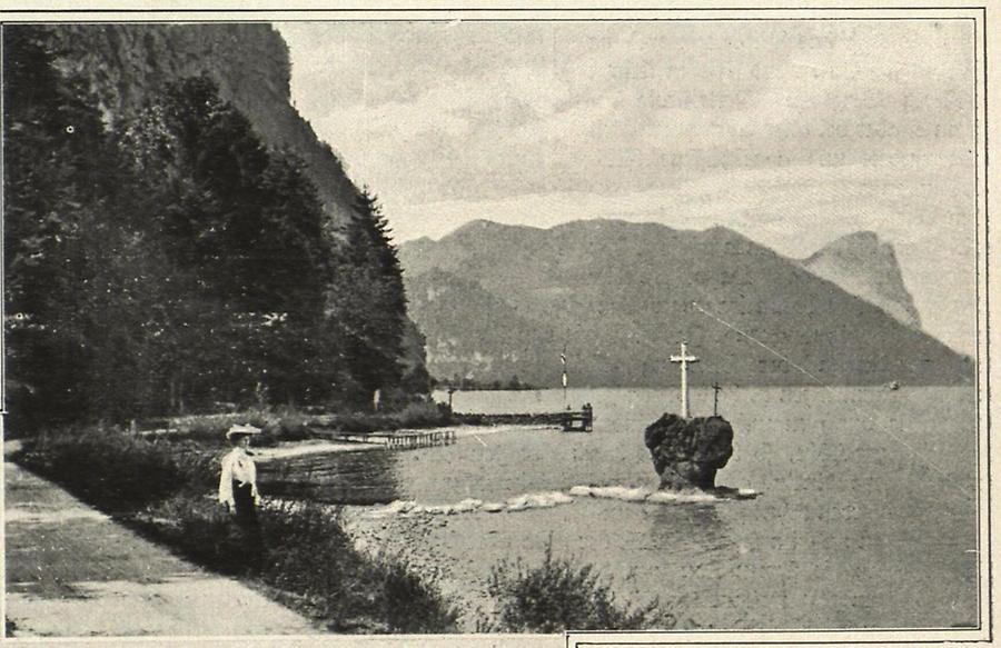 Illustration Mondsee: Kreuzstein