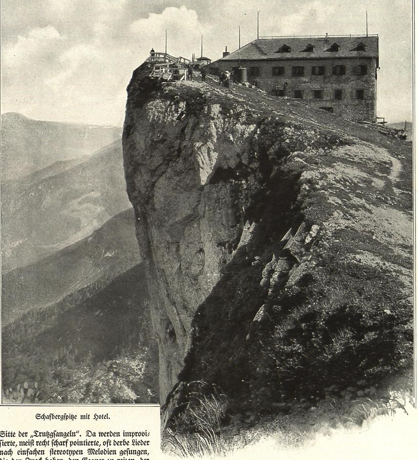 Illustration Schafbergspitze mit Hotel