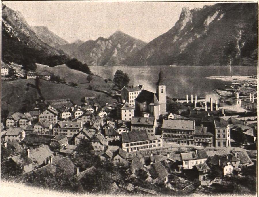 Illustration Ebensee am Südende des Traunsees