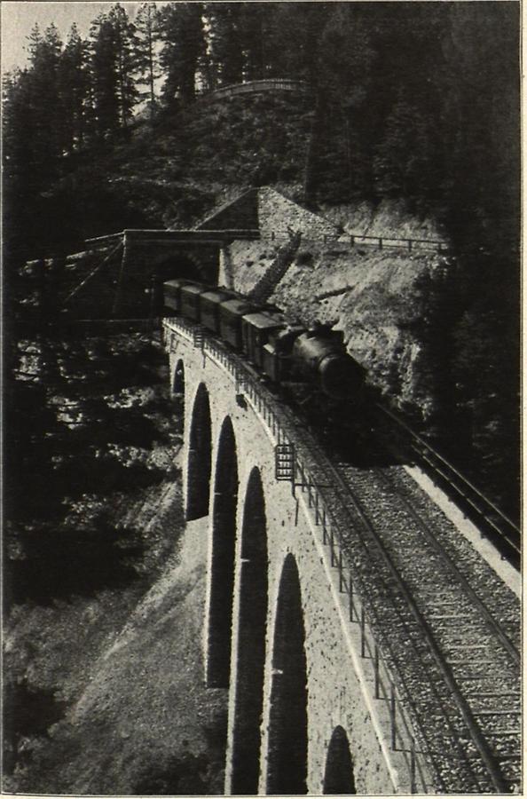 Illustration Tauernbahn Litzelsdorfer Viadukt und Tunnel