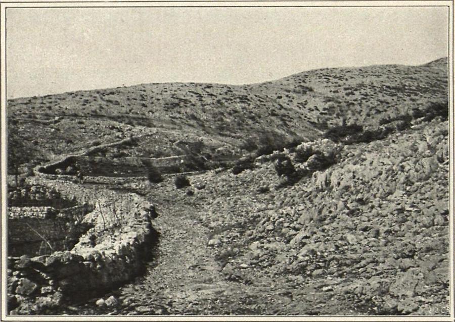 Illustration Karstlandschaft am Oslidol-Sattel bei Bersec, Istrien