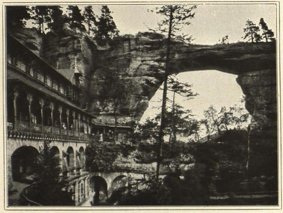 Illustration Elbsandsteingebirge: Prebischtor von innen