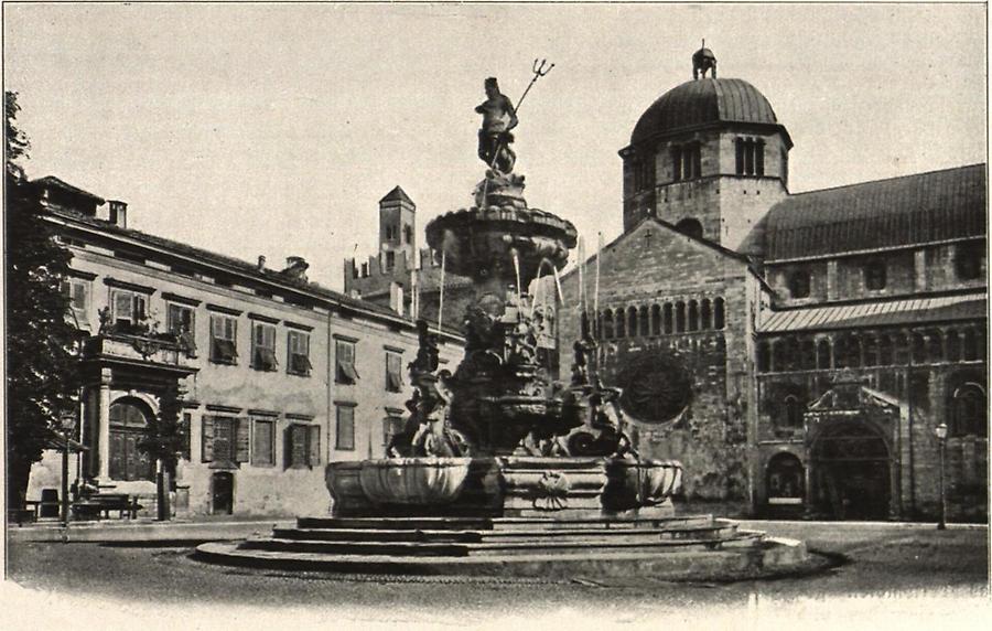 Illustration Trient: Dom und Neptunbrunnen