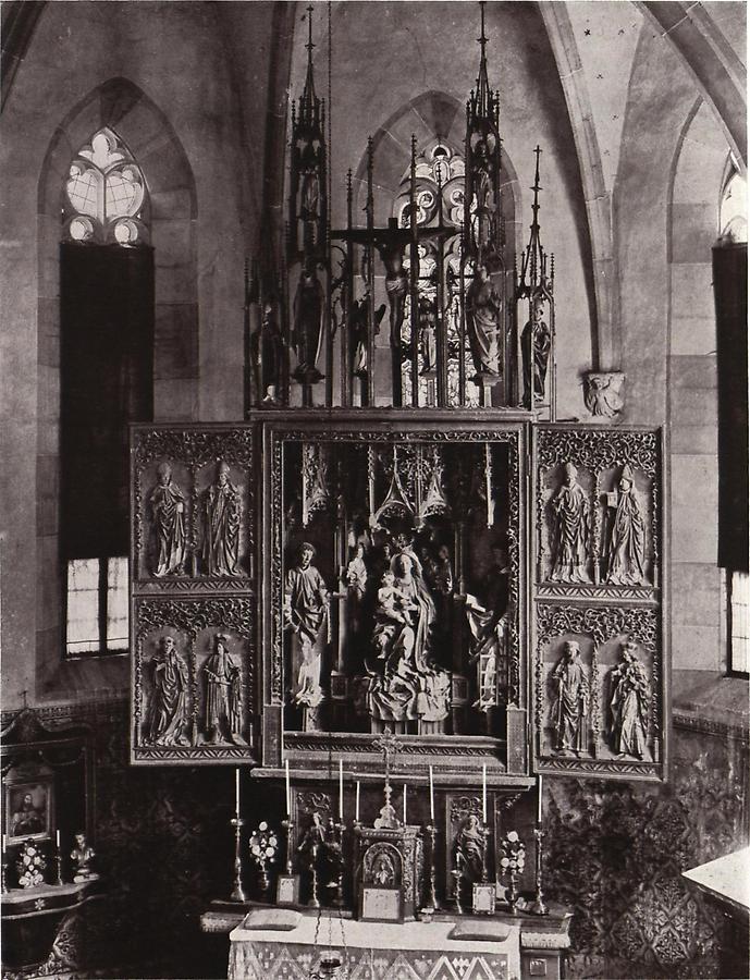 Illustration Flügelaltar zu Pinzon in Südtirol