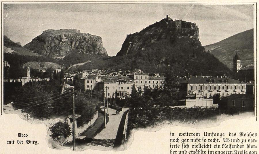 Illustration Arco mit der Burg