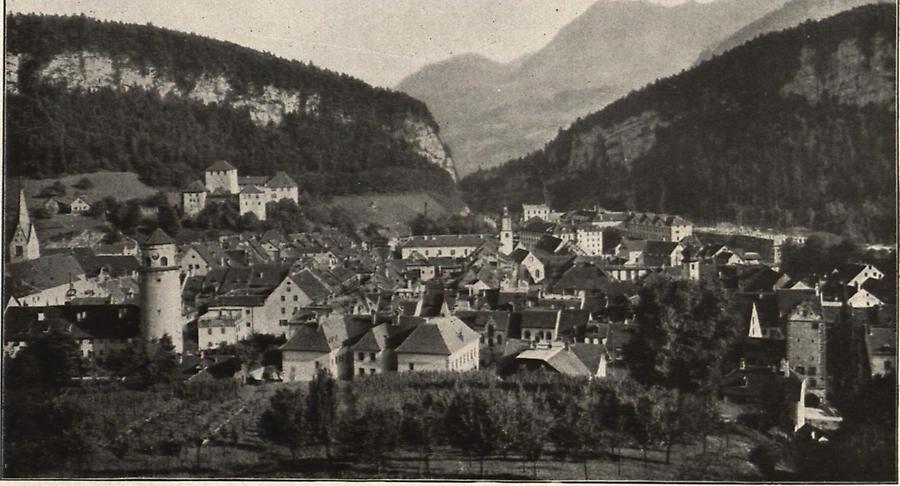 Illustration Feldkirch vom Ardetzenberg