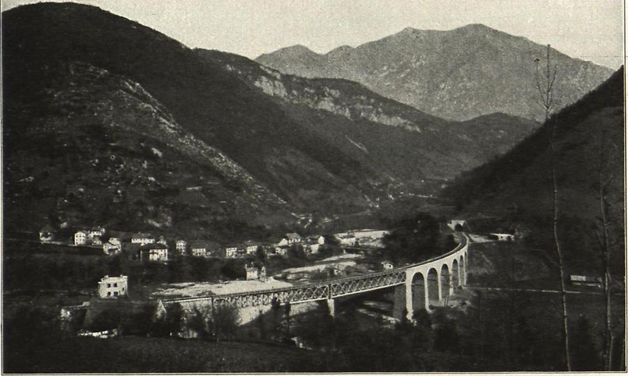 Illustration Idria-Viadukt bei Sa Lucia-Tolmein