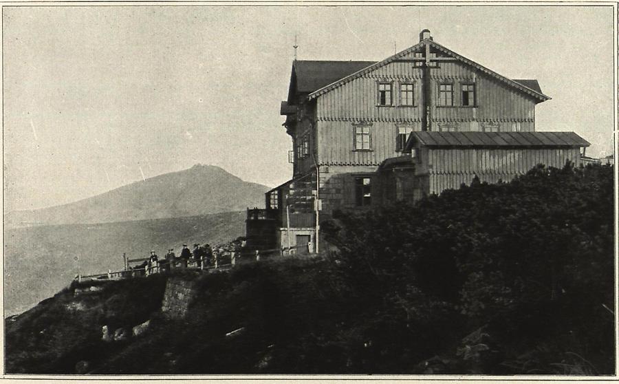 Illustration Riesengebirge: Schneekoppe von der Prinz Heinrich-Bande aus gesehen