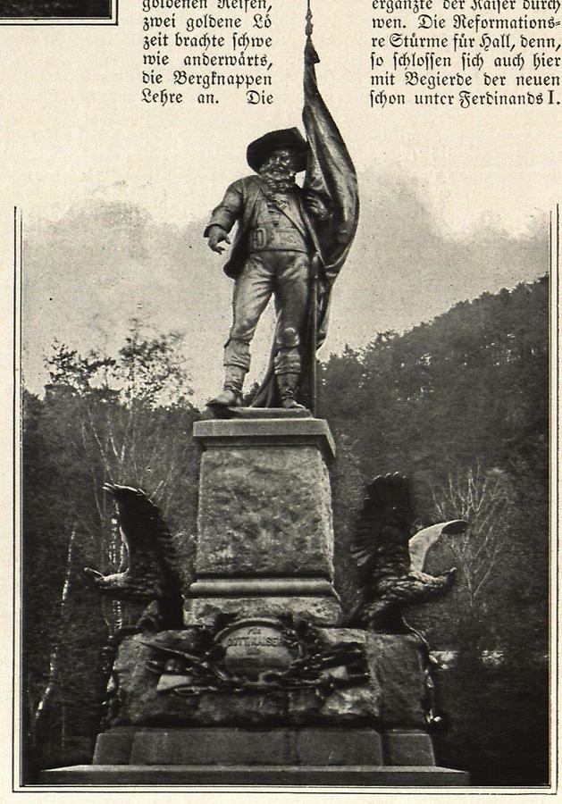 Illustration Andreas Hofer Denkmal auf dem Berg Isel