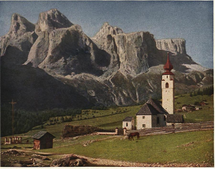 Illustration Missionskirche in Colfuschg (Dolomiten)