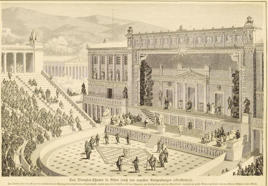 Illustration Dyonisus Theater in Athen