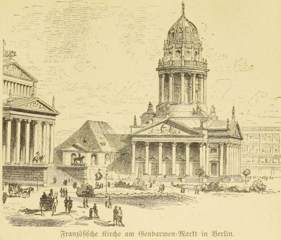 Illustration Französische Kirche am Gendarmenmarkt zu Berlin