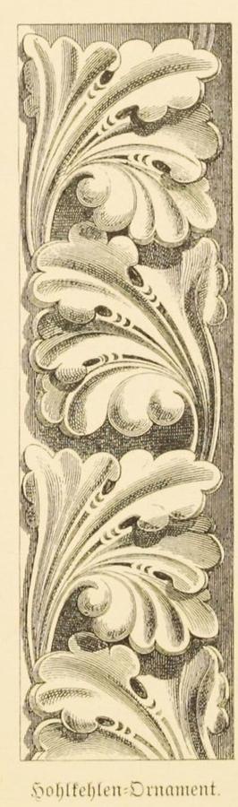 Illustration Hohlkehlen Ornament